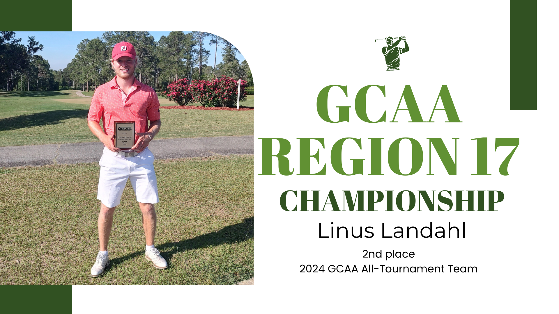 Linus Landahl Finishes 2nd in GCAA