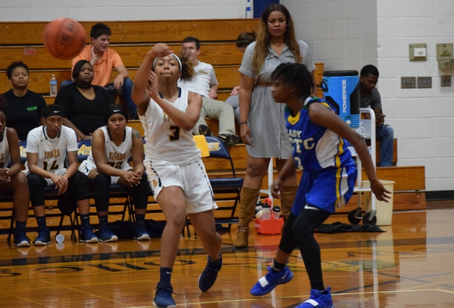 Taylor Riggins (3) leads Lady Tigers to big road win over East Georgia