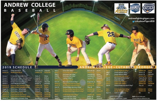 Andrew College Baseball's Spring Season Starts Friday