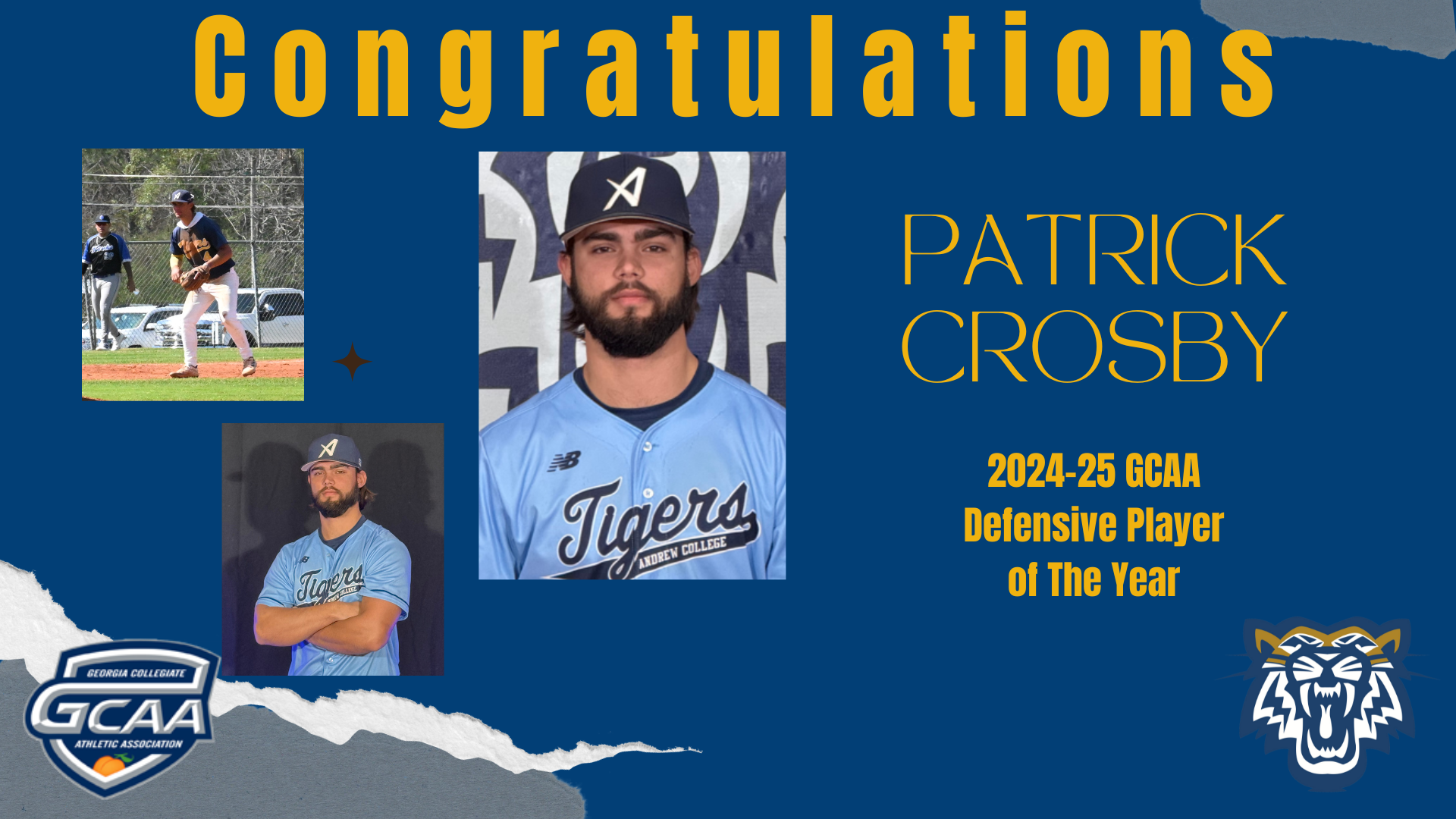 Patrick Crosby Named GCAA Defensive Player of the Year