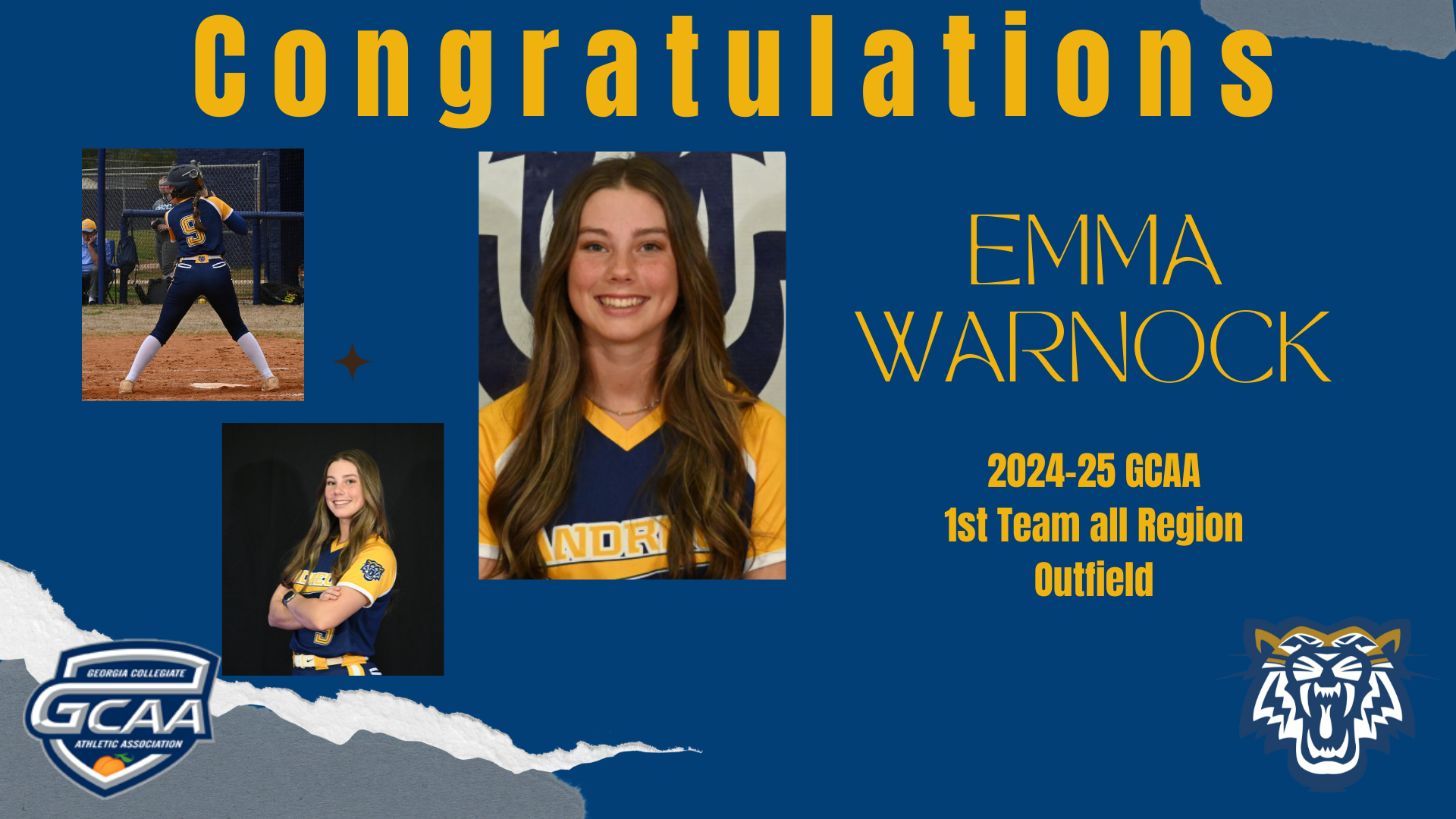 Emma Warnock Earns GCAA First Team All-Region Honors After Stellar Season
